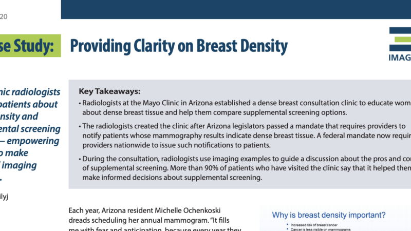 Patient Education and Post-COVID Breast Care | Dense Breast Info