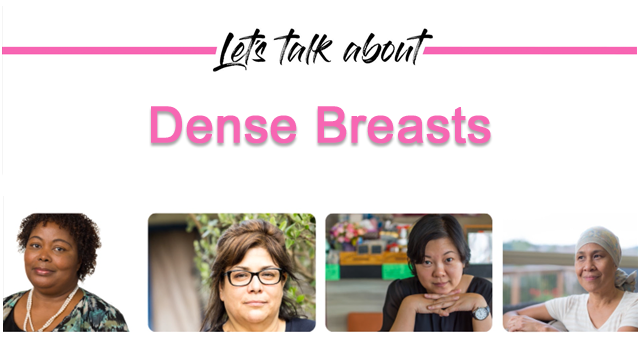 How is breast density determined?