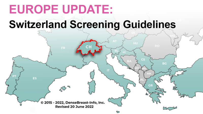 European Screening Guidelines & New Study | Dense Breast Info