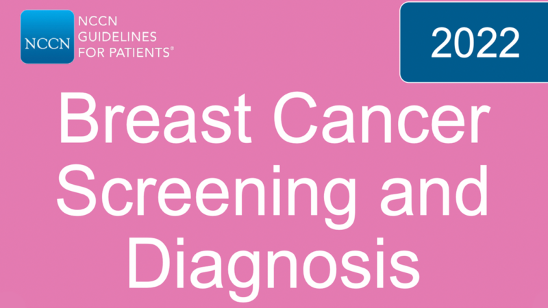 National Comprehensive Cancer Network (NCCN) News & More | Dense Breast Info