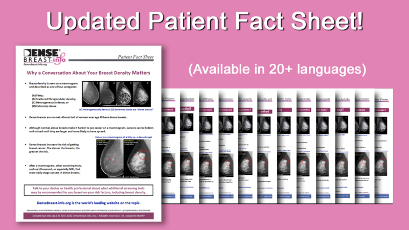Updated Fact Sheet | Dense Breast Info