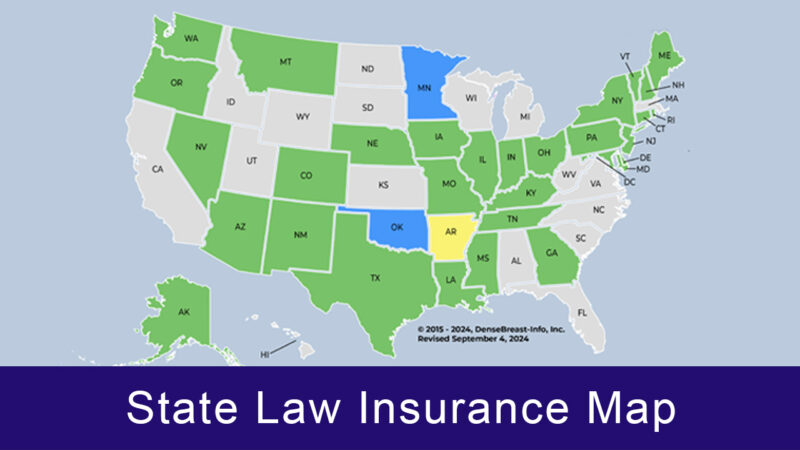 Inform and Insurance Law Maps | Dense Breast Info