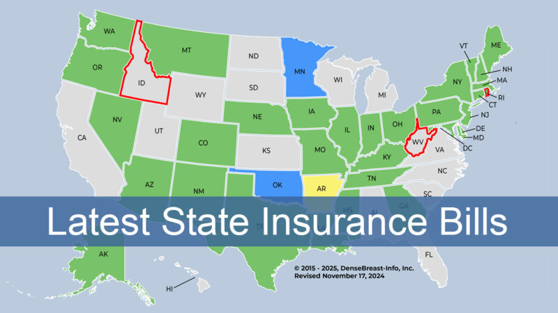 State Insurance Bills | Dense Breast Info