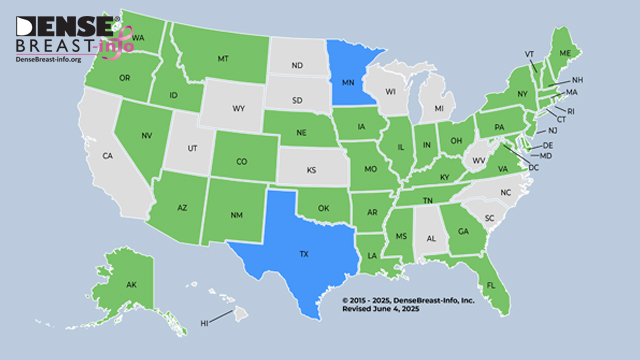 State Law Insurance Map | Dense Breast Info