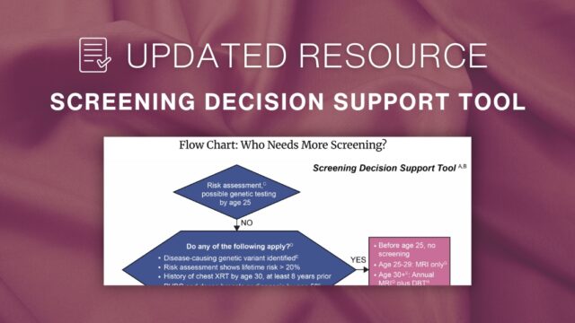 UPDATED Screening Decision Support Tool | Dense Breast Info