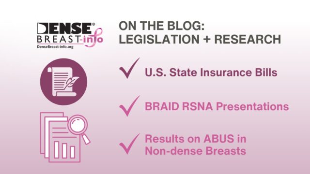 U.S. State Insurance Updates, UK BRAID trial + ABUS Results in Korea | Dense Breast Info